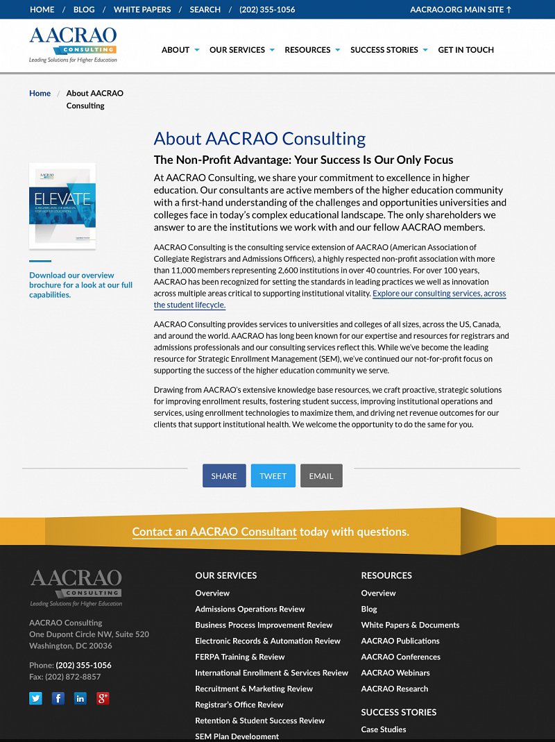 AACRAO About page