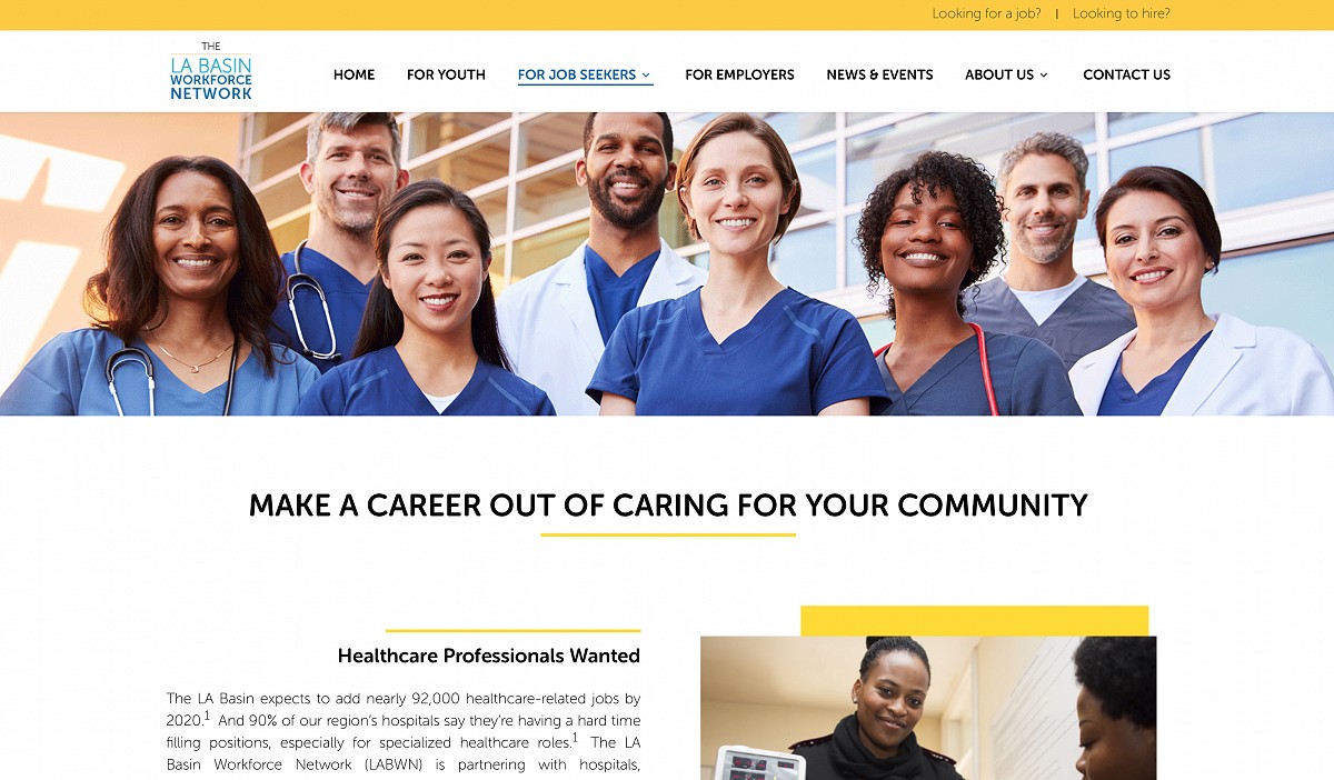 Healthcare page
